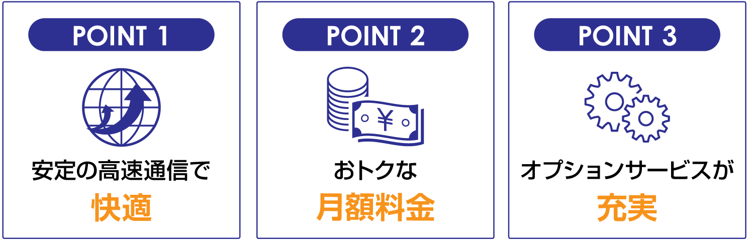 フレッツ光西日本のポイント
